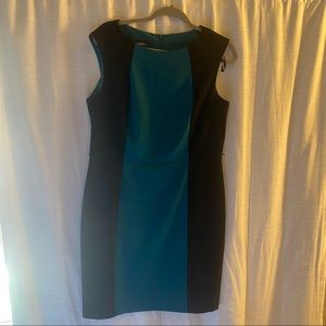 Classy black and teal dress